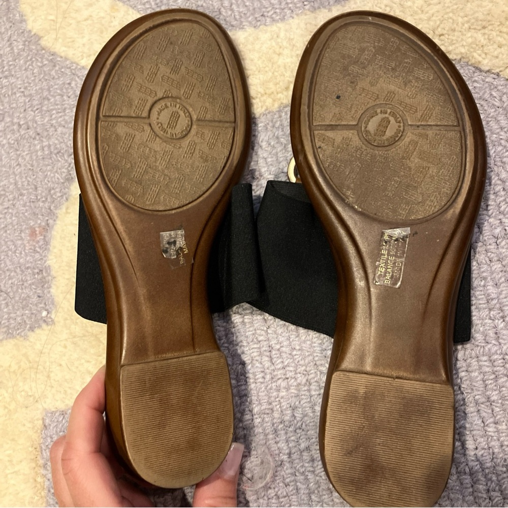 Italian Shoemakers Black and Brown Sandals - Picture 3 of 3